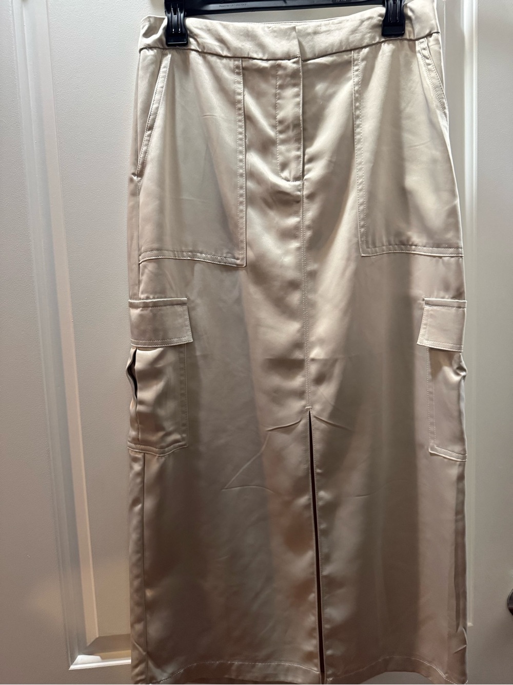 House of Harlow 1960 Cream Cargo Midi Skirt